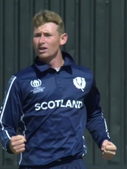 George Dockrell - Wicket - Ireland vs Scotland