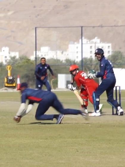 WCL Div 3 – Sharp slip catch by USA to dismiss Denmark's Frederik Klokker