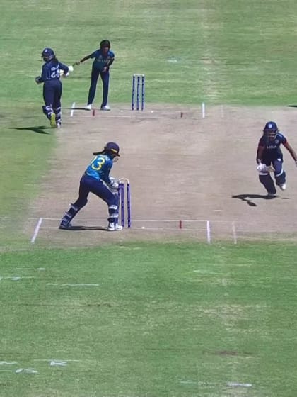 Wicket - Disha-Dhingra - Sri-Lanka-U19s-Women v USA-U19s-Women ICC U19W T20WC 2023