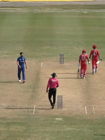 Zeeshan Maqsood - Wicket - Afghanistan vs Oman