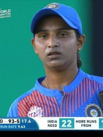 Anuja Patil Wicket Fall IND V WI Video ICC Womens WT20 2016