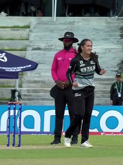 C Chukwuonye with a Batting vs New Zealand Women Under-19