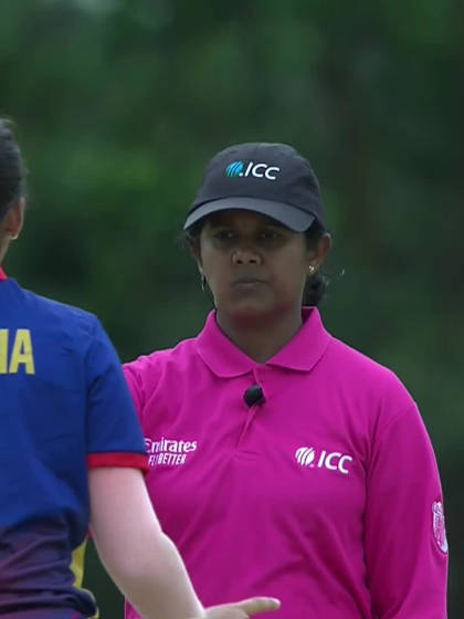 Izzatul Syafiqa with a Batting vs Nepal Women Under-19