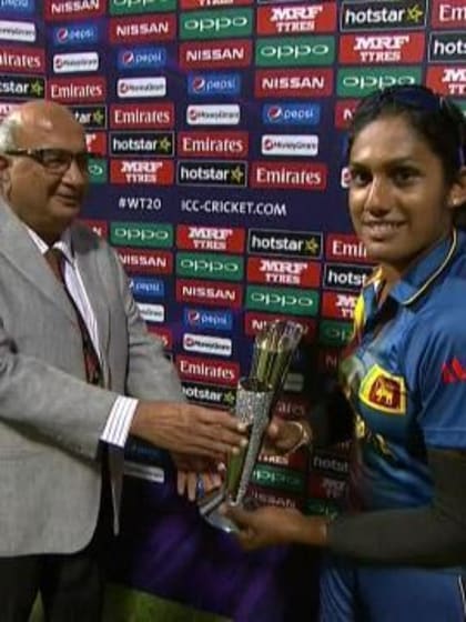 Player of the Match – Chamari Atapattu  – SA v SL