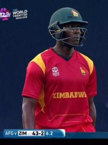 Vusi Sibanda Wicket Fall AFG V ZIM Video ICC WT20 2016