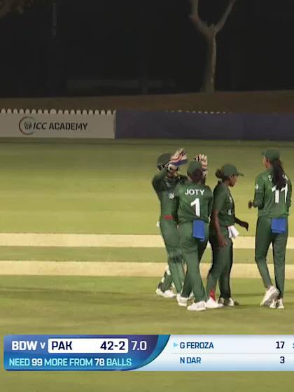 Gull Feroza - Wicket - Bangladesh Women vs Pakistan Women