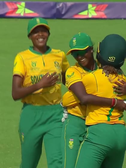 Wicket-Vaishnave-Mahesh-South-Africa-U19s-Women v UAE-U19s-Women ICC U19W T20WC 2023