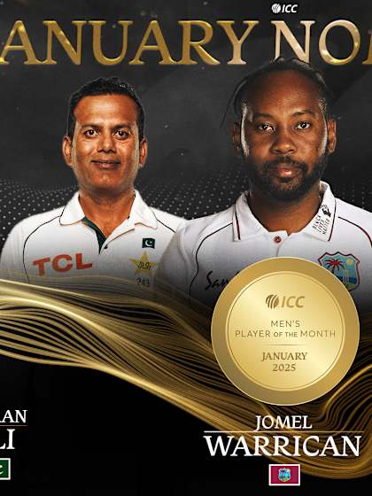 ICC Player of the Month nominees unveiled for January