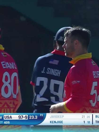 Jessy Singh - Wicket - Zimbabwe vs USA