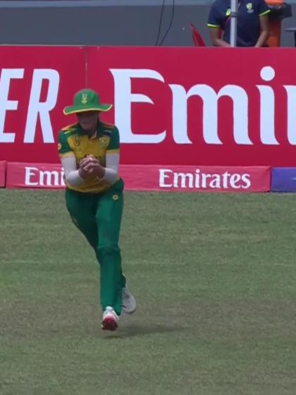 L Bassingthwaighte with a Batting vs South Africa Women Under-19