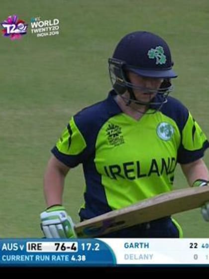 Laura Delany Wicket Fall IRE V AUS Video ICC Womens WT20 2016