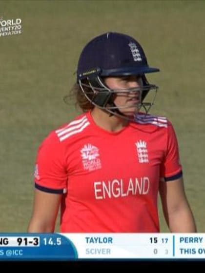Natalie Sciver Wicket Fall ENG V AUS Video ICC Womens WT20 2016
