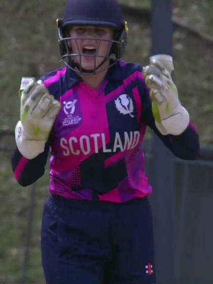 S Akter with a Batting vs Scotland Women Under-19