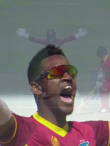 Ryan Burl - Wicket - Zimbabwe vs West Indies
