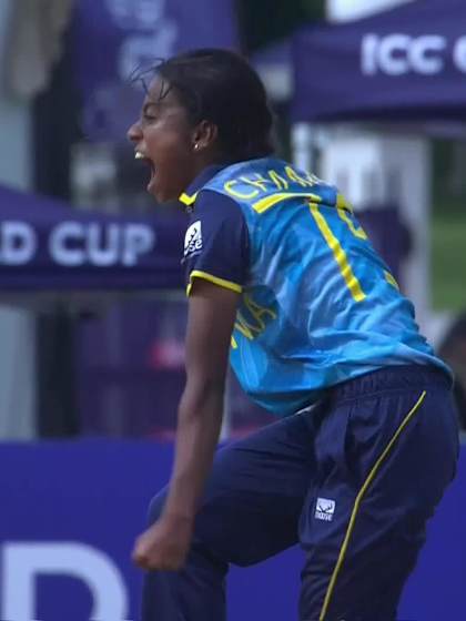 K Pelle with a Batting vs Sri Lanka Women Under-19