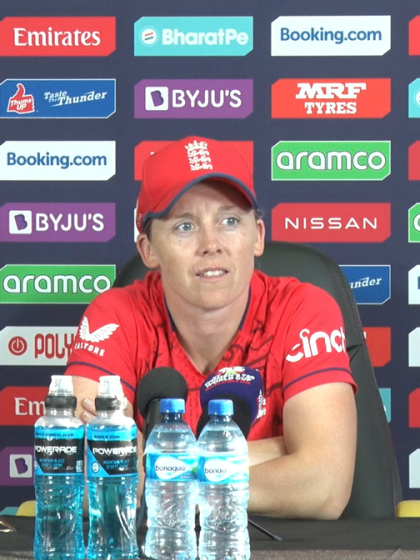 13 February - Paarl - England Captain Heather Knight post-match press conference