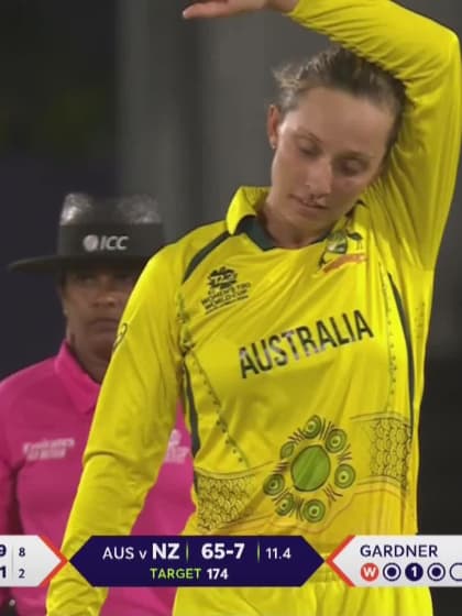 Wicket-Hannah-Rowe-Australia-Women v New-Zealand-Women ICC T20WC 2023