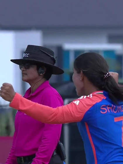 J Claxton with a Batting vs India Women Under-19