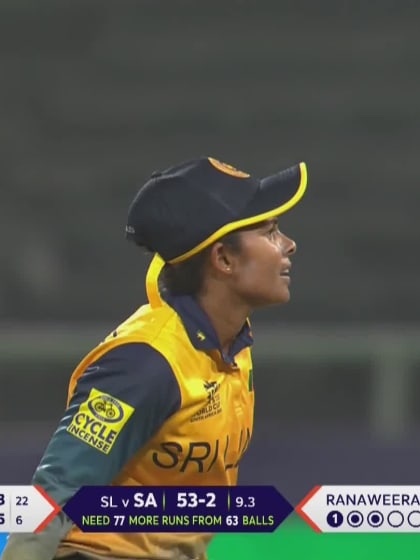 Wicket-Laura-Wolvaardt-South-Africa-Women v Sri-Lanka-Women ICC T20WC 2023