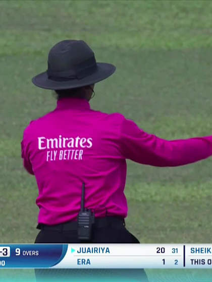 J Ferdous with a Batting vs Scotland Women Under-19