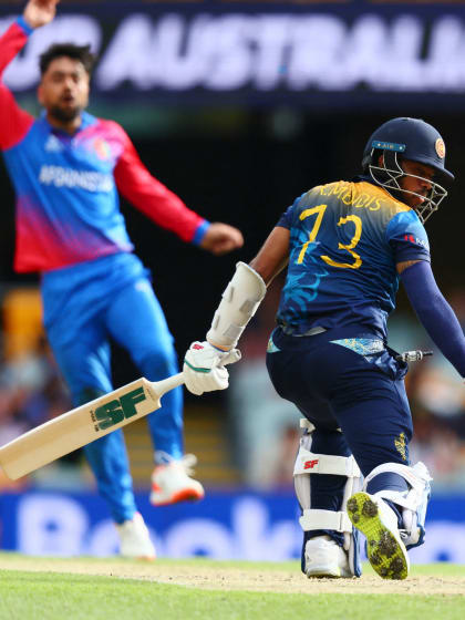 Wicket - Kusal Mendis - Afghanistan v Sri-Lanka ICC T20WC 2022