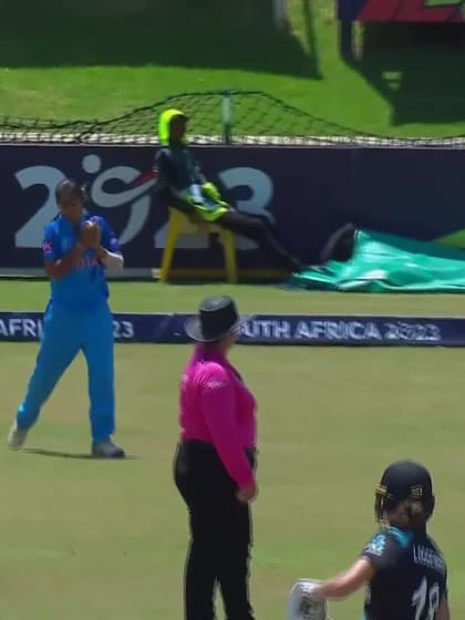 Wicket-Georgia-Plimmer-New-Zealand-U19s-Women v India-U19s-Women ICC U19W T20WC 2023