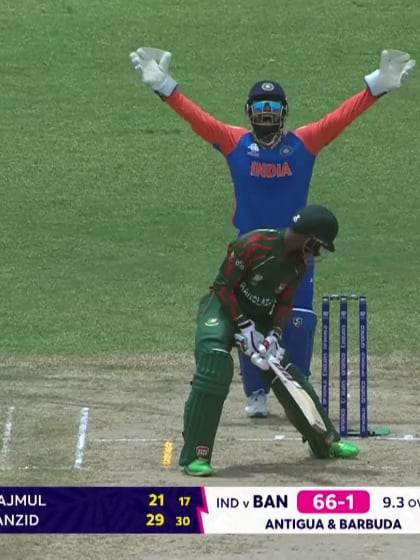 Tanzid Hasan - Wicket - India vs Bangladesh
