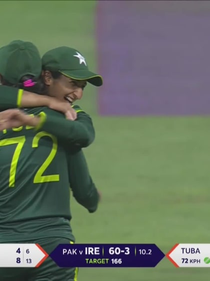 Wicket-Laura-Delany-Pakistan-Women v Ireland ICC T20WC 2023