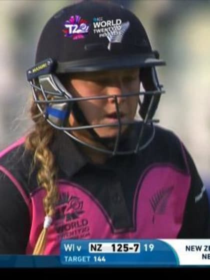 Leigh Kasperek Wicket Fall NZ V WI Video ICC Womens WT20 2016