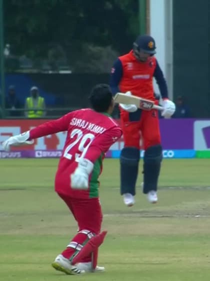 Wesley Barresi - Wicket - Netherlands vs Oman