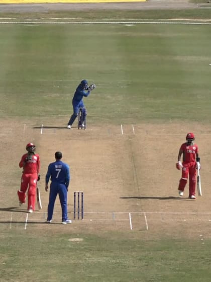 Kashyap Prajapati - Wicket - Afghanistan vs Oman