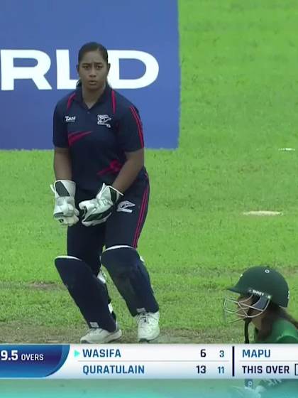 W Hussain with a Batting vs Samoa Women Under-19