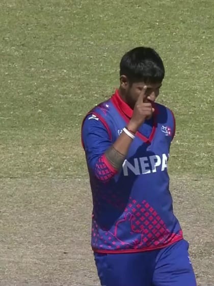 Sanchit Sharma - Wicket - Nepal vs UAE