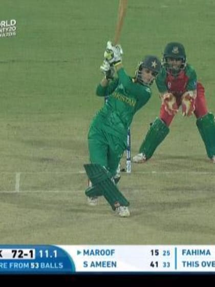 Bismah Maroof Innings for Pakistan V Bangladesh Video ICC Womens WT20 2016