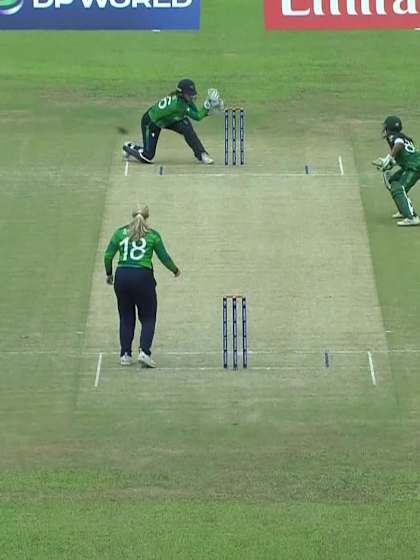 K Khan with a Batting vs Ireland Women Under-19