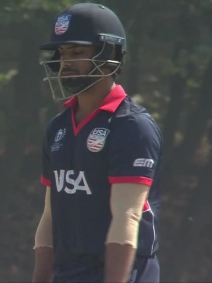 Abhishek Paradkar - Wicket - Ireland vs USA