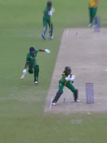 L Piety with a Run vs South Africa Women Under-19