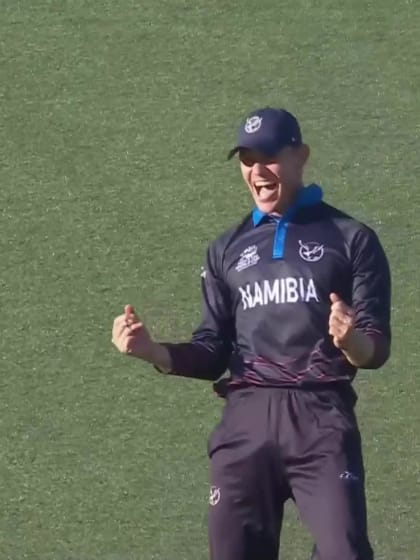 Wicket - Colin Ackermann - Namibia v Netherlands ICC T20WC 2022