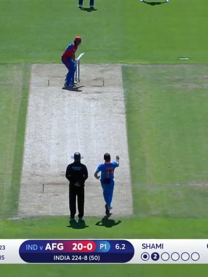 CWC19: IND v AFG - Shami gets the breakthrough