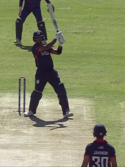 Saurabh Netravalkar - Wicket - Nepal vs USA