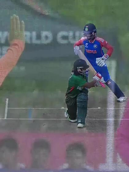 Akther Suborna with a Batting vs India Women Under-19