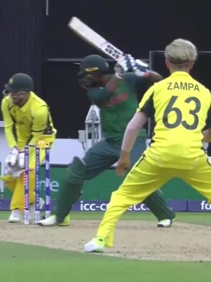 WICKET: Mahmudullah is dismissed by Zampa for 8