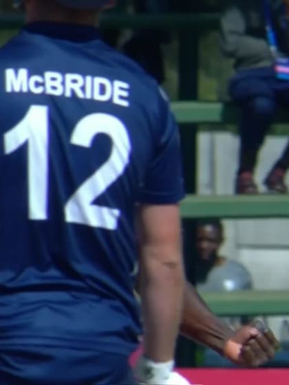 Christopher McBride - Wicket - Scotland vs West Indies