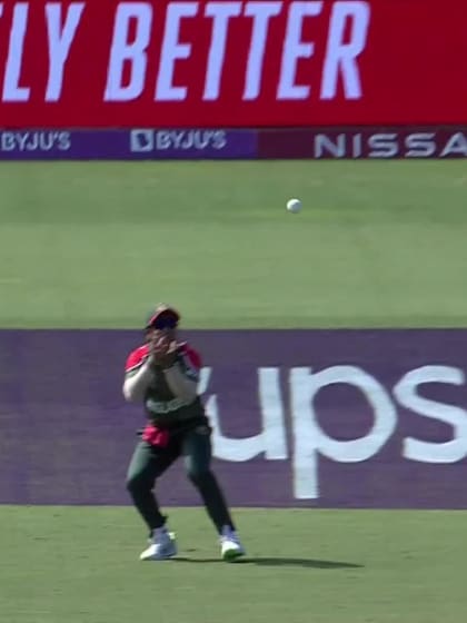 WICKET: Williams mis-times a drive