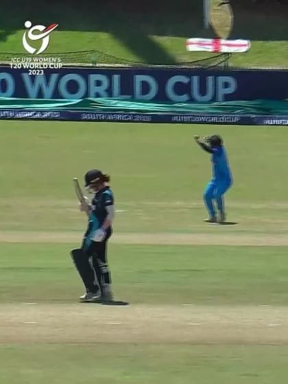 Wicket-Emma-Irwin-New-Zealand-U19s-Women v India-U19s-Women ICC U19W T20WC 2023