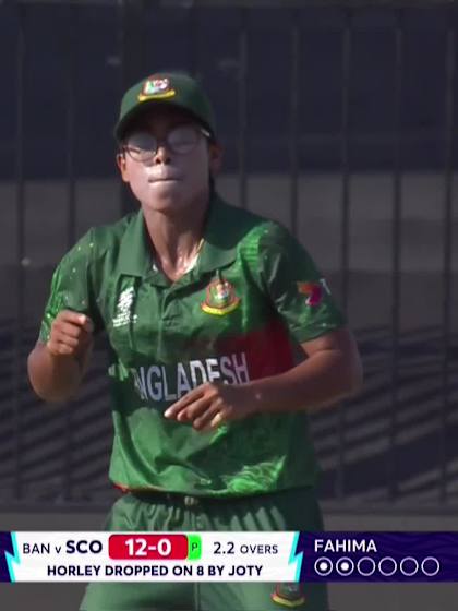 Saskia Horley - Wicket - Bangladesh vs Scotland