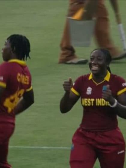 West Indies winning moment and celebration