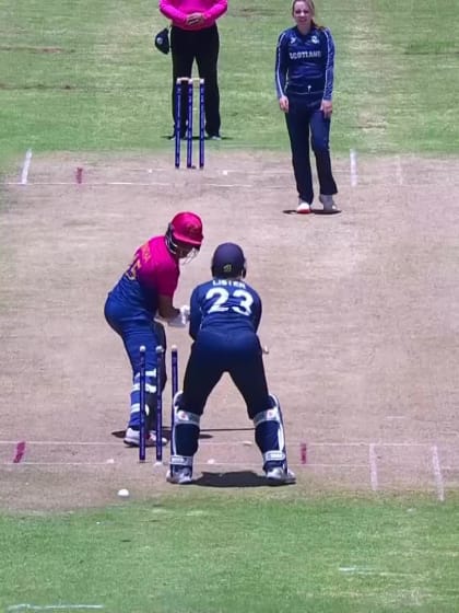 Wicket - Rinitha-Rajith - UAE U19s Women v Scotland U19s Women ICC U19W T20WC 2023