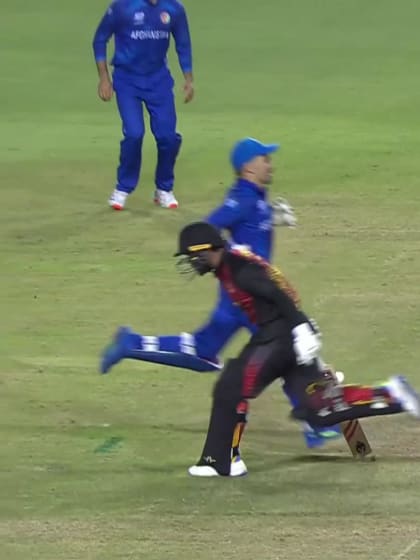 Semo Kamea - Wicket - Afghanistan vs Papua New Guinea