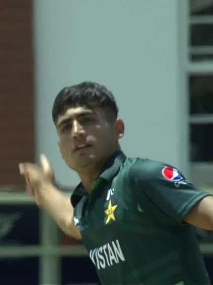 Ubaid Shah with a Caught Out vs. Ireland